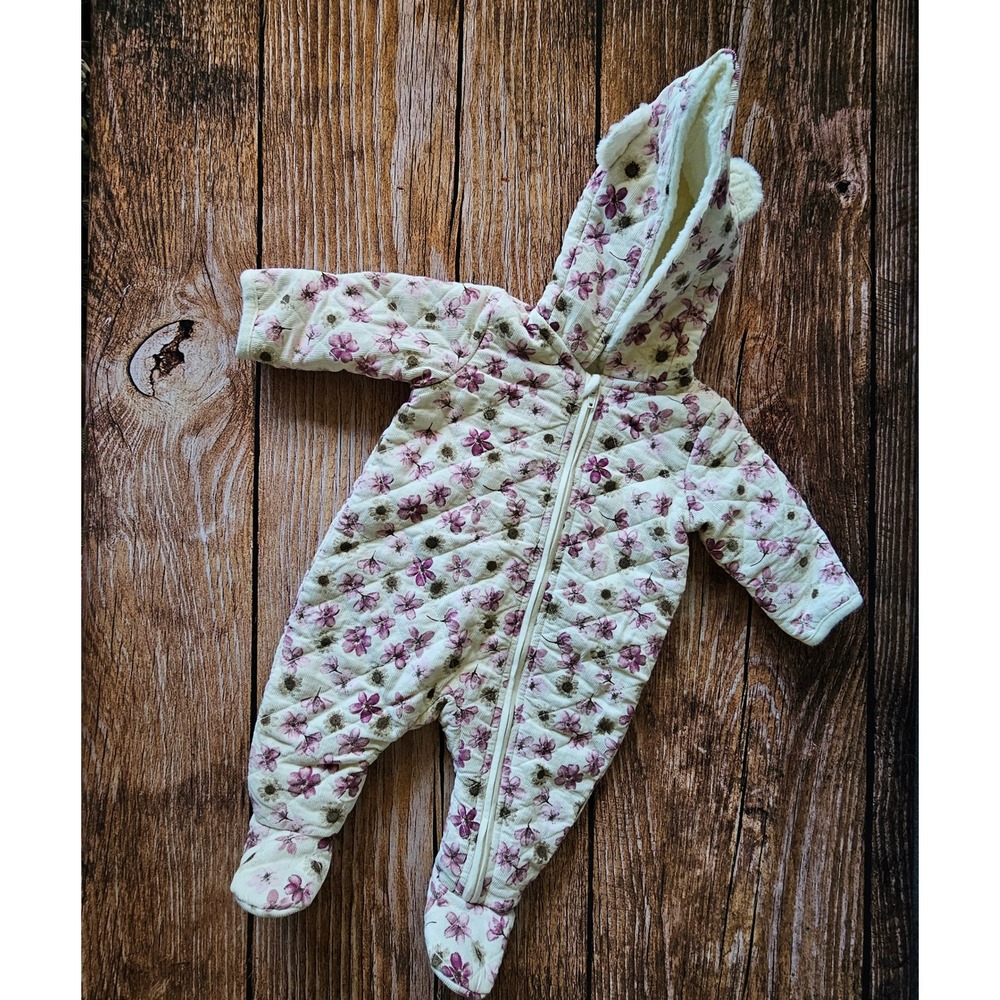 Nordstrom Baby Bunting Snowsuit Footie 3 Months